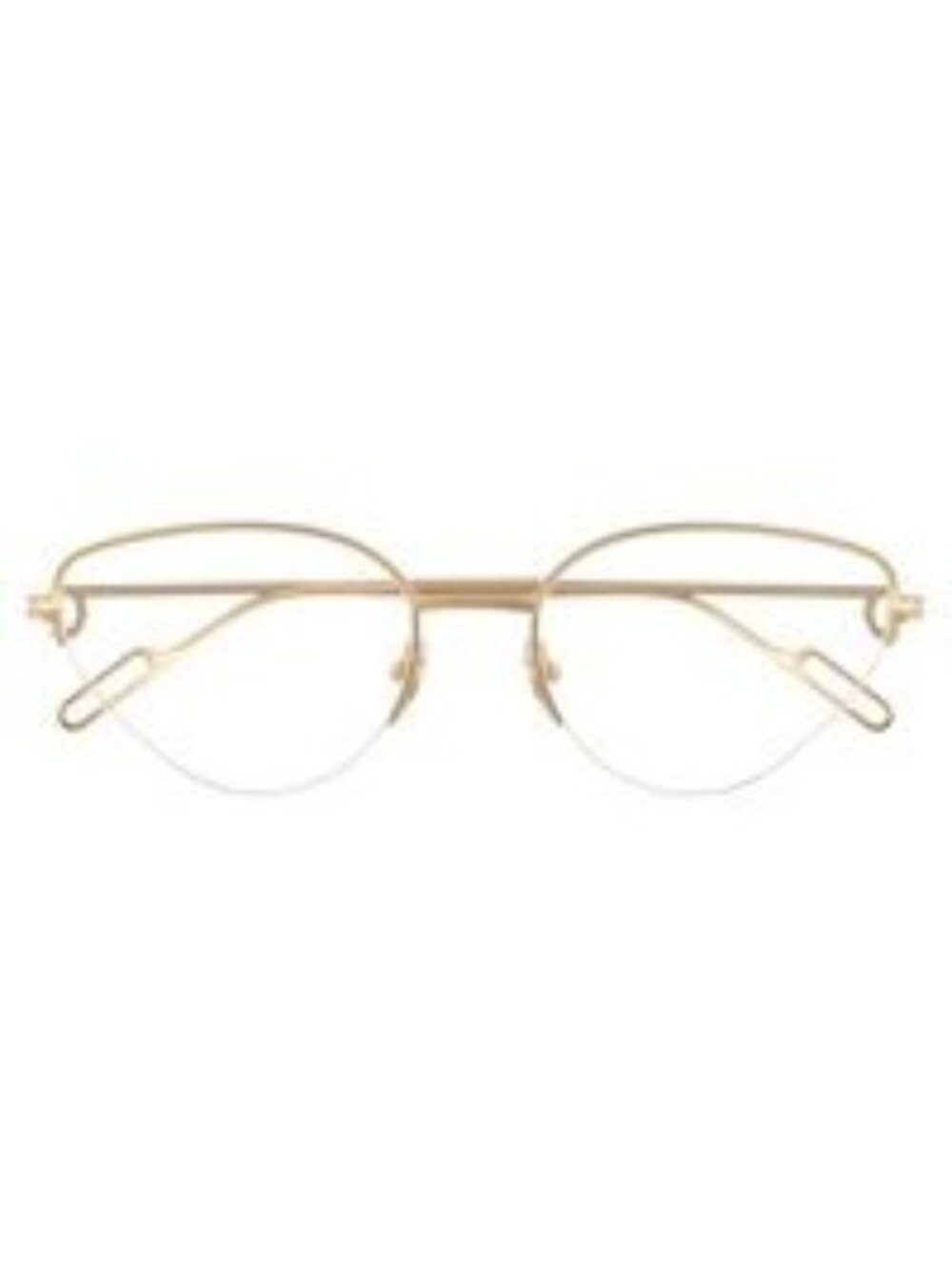 New Cartier Cat Eye Gold Eyeglasses CT0157O 002